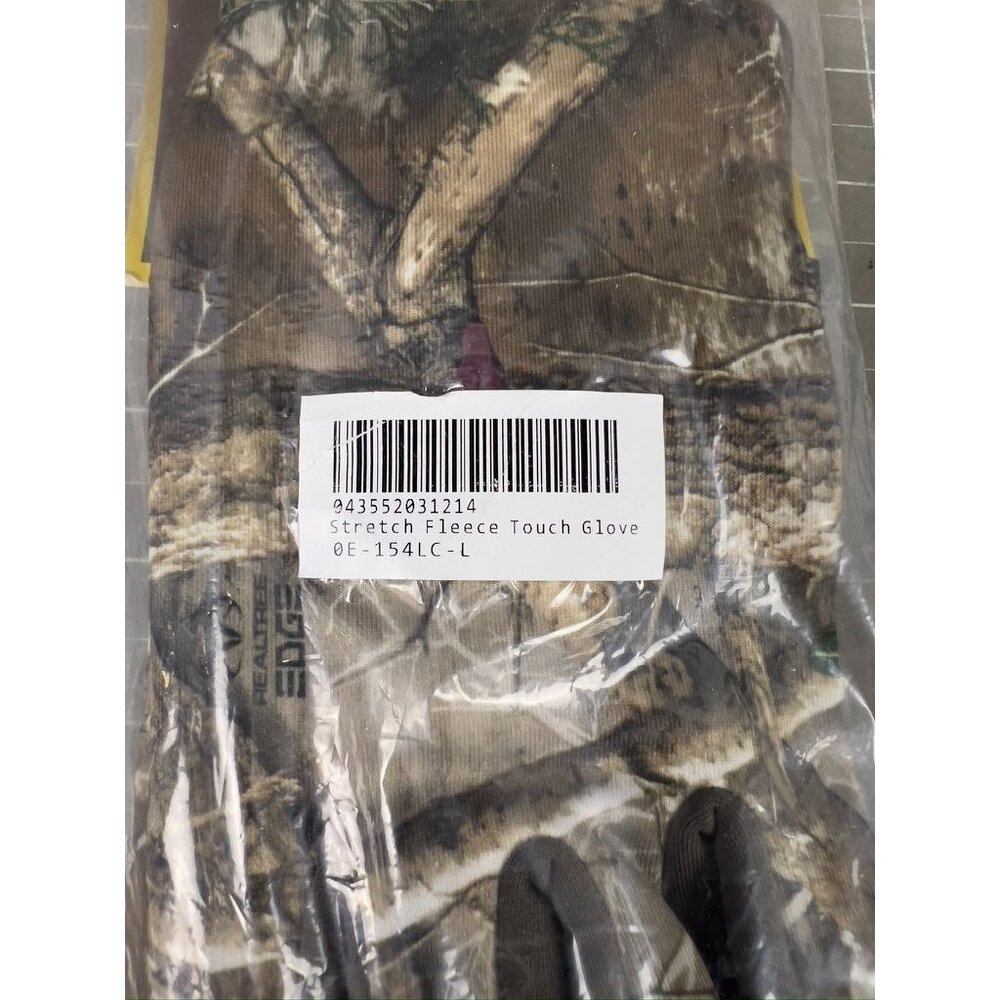 Women’s Stretch Fleece Touch Glove, SZ Large, Realtree Edge New - Picture 5 of 5